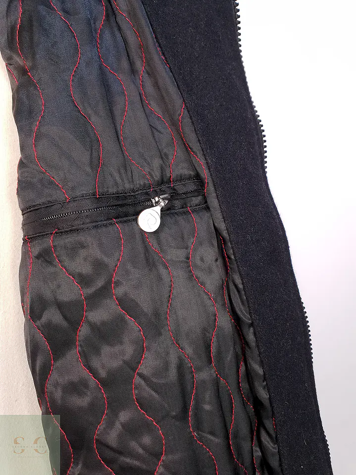 Abrigo Plomo Pierre Cardin Lana Talla XL 9