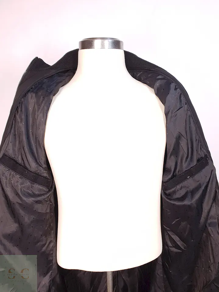 Abrigo Negro Angelo Litrico Lana Talla L 11