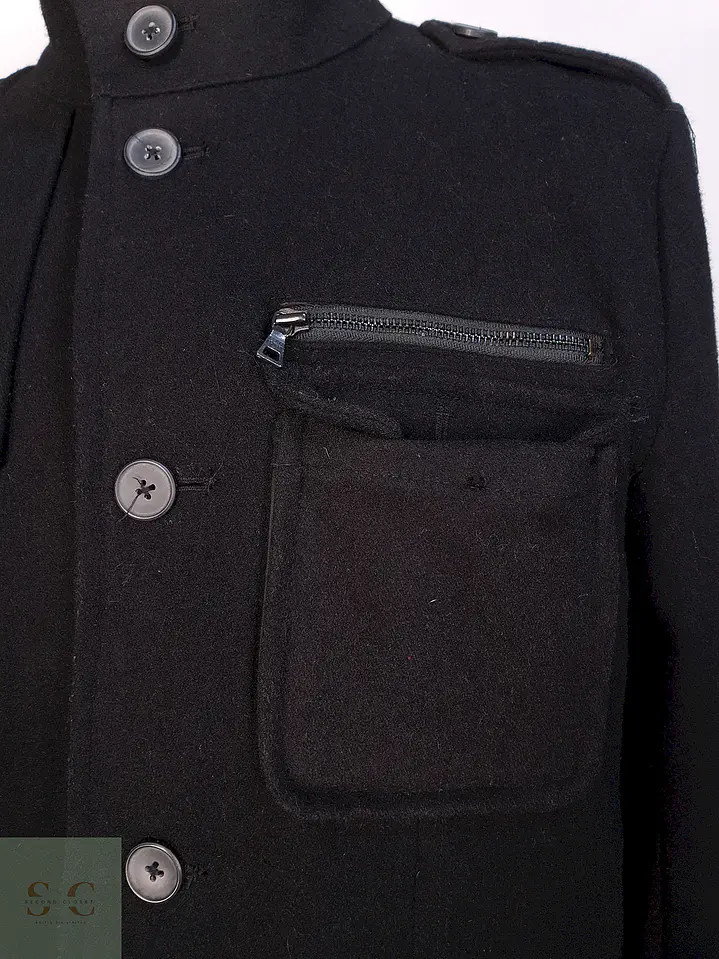 Chaqueta Negra Alfani Lana Talla SM 5