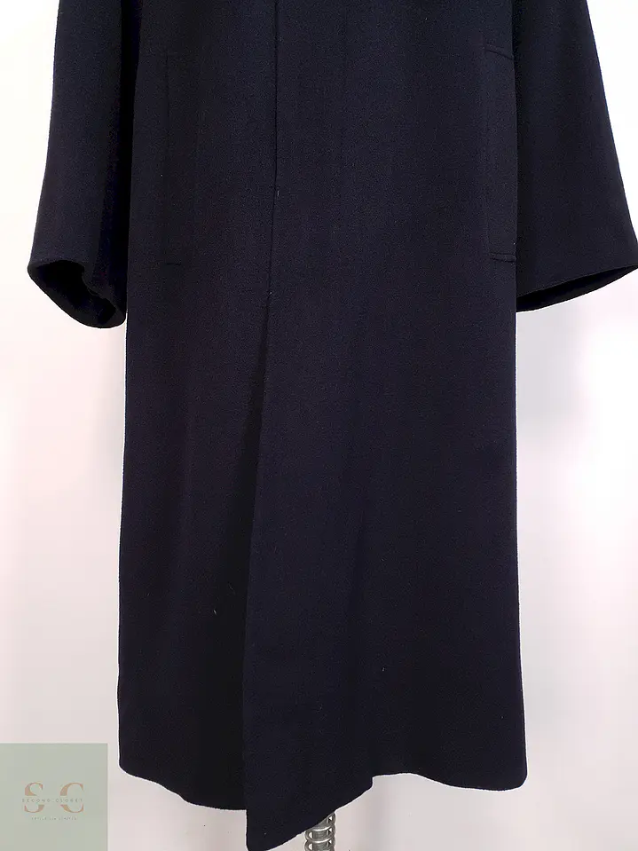 Abrigo Largo Azul Blickers Lana y cashmere Talla L 5