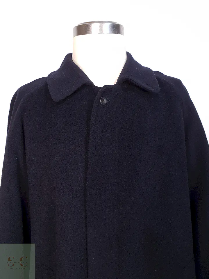 Abrigo Largo Azul Blickers Lana y cashmere Talla L 3