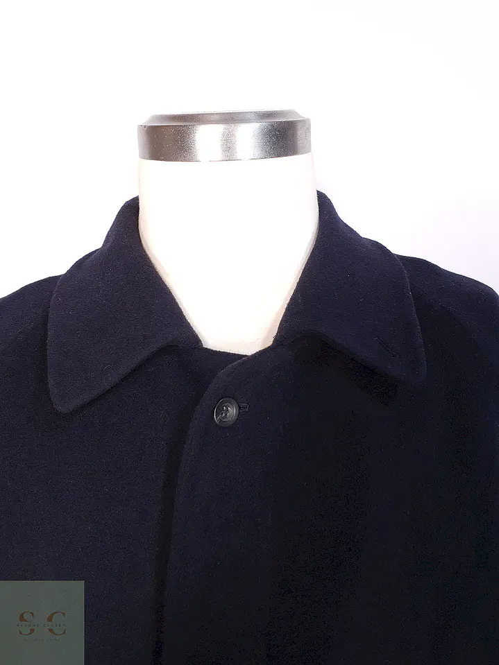 Abrigo Largo Azul Blickers Lana y cashmere Talla L 4