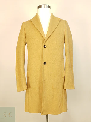 Abrigo Camel Japonés Sisley Lana Talla SM