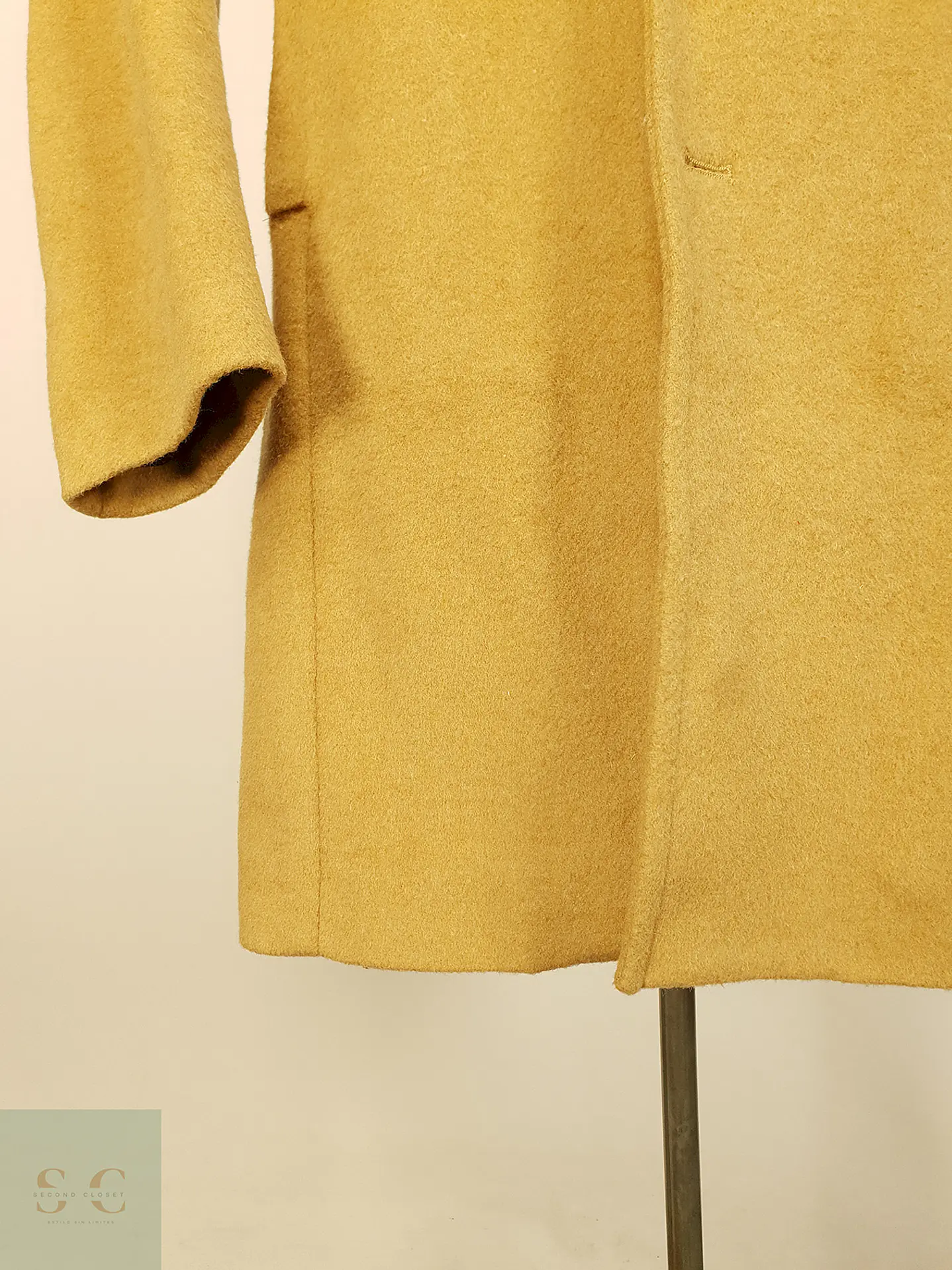 Abrigo Camel Japonés Sisley Lana Talla SM 7