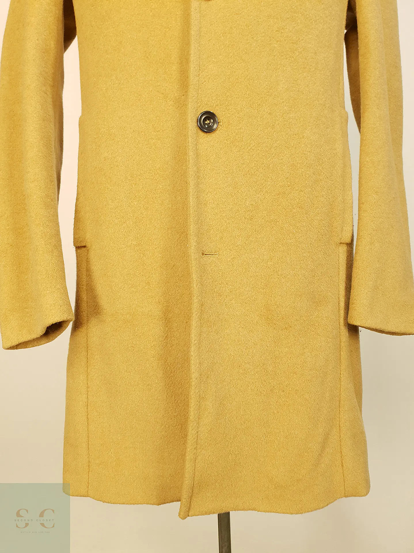 Abrigo Camel Japonés Sisley Lana Talla SM 6