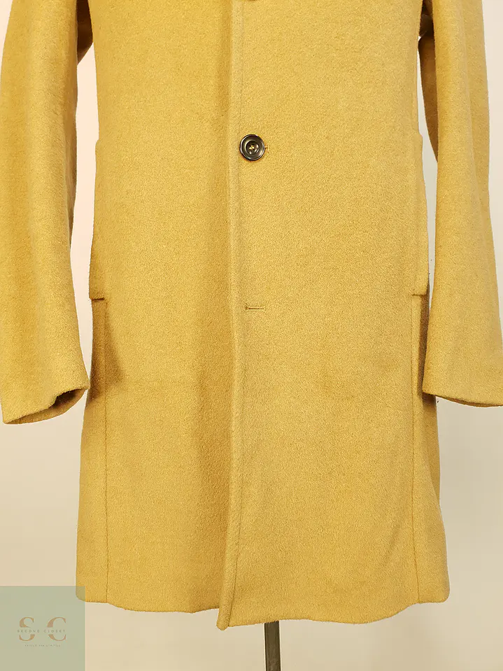 Abrigo Camel Japonés Sisley Lana Talla SM 6