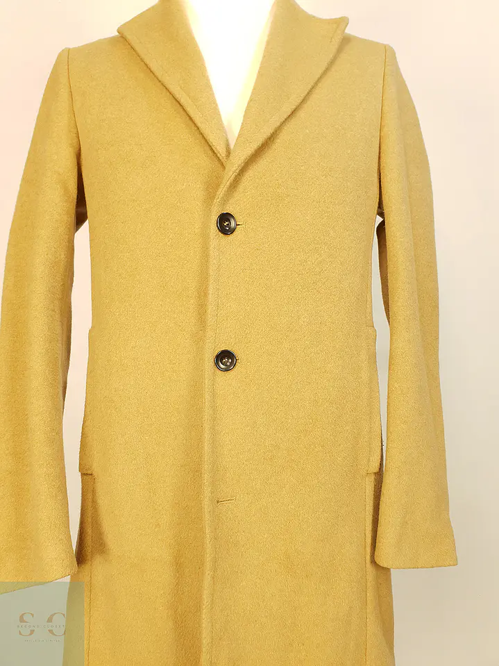 Abrigo Camel Japonés Sisley Lana Talla SM 5
