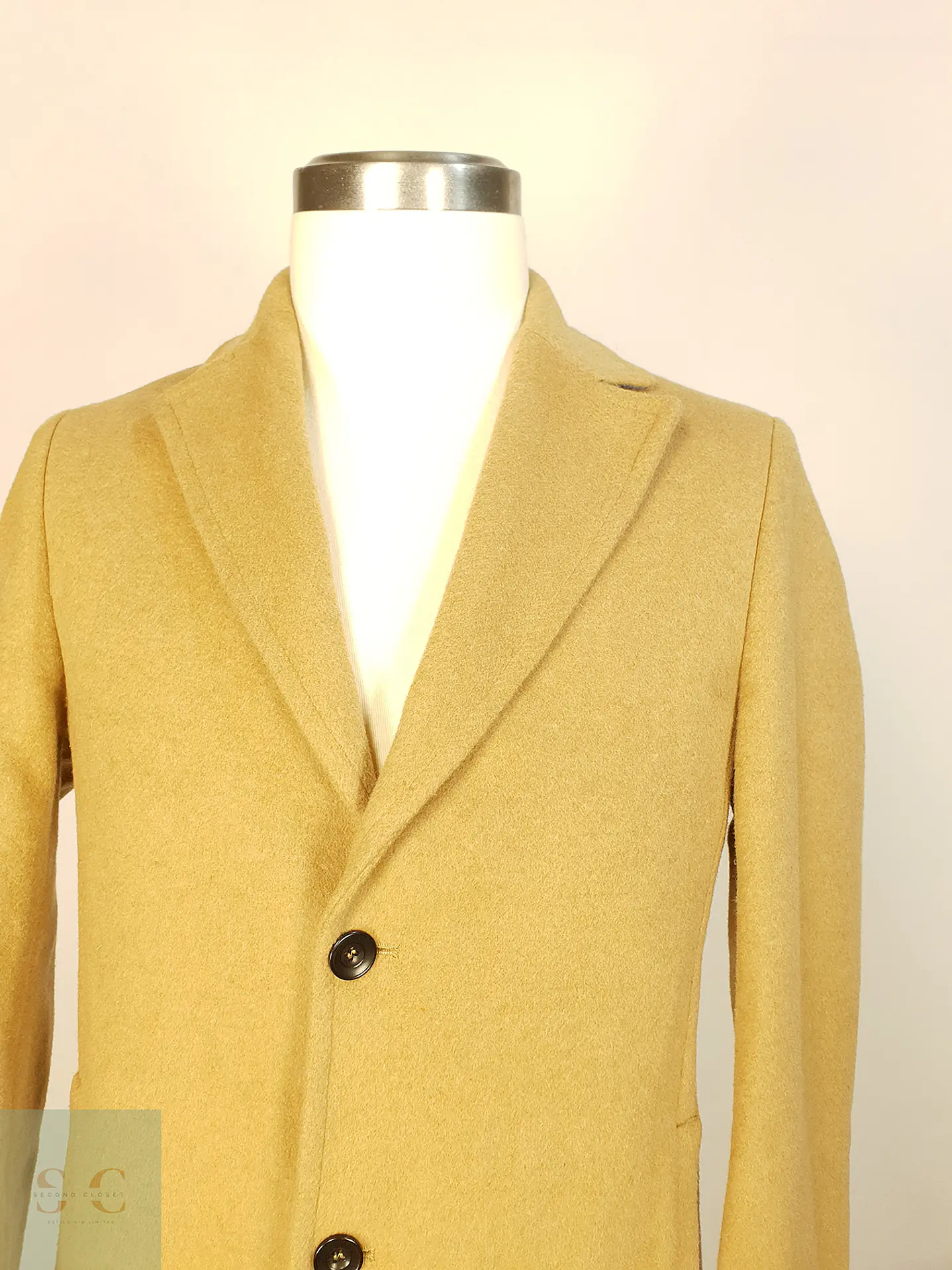 Abrigo Camel Japonés Sisley Lana Talla SM 3