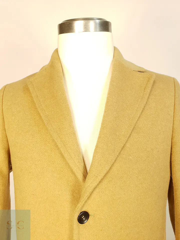 Abrigo Camel Japonés Sisley Lana Talla SM 4