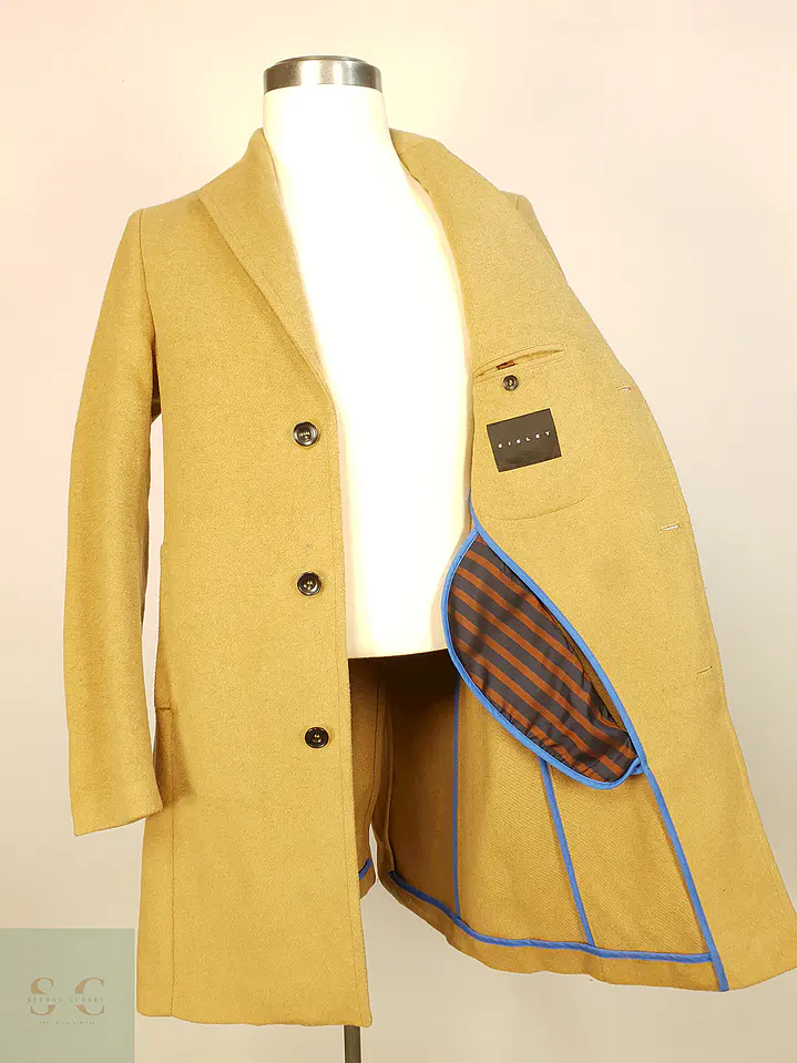 Abrigo Camel Japonés Sisley Lana Talla SM 2