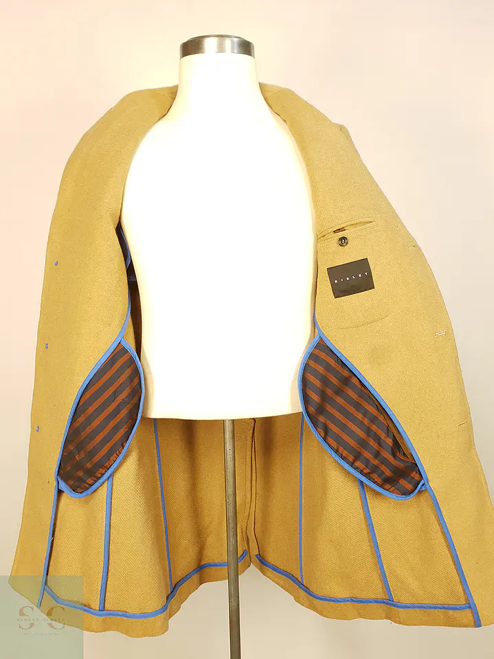 Abrigo Camel Japonés Sisley Lana Talla SM 8