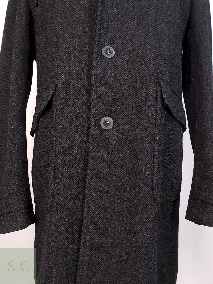 Abrigo Plomo Espiga Mens Collection Lana Talla 2XL 4