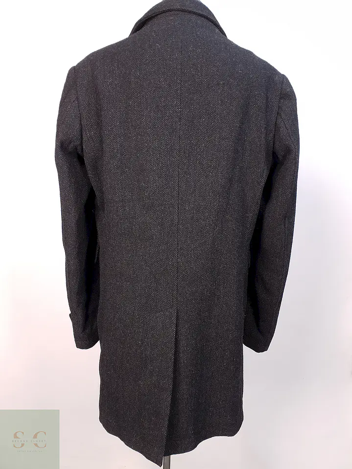 Abrigo Plomo Espiga Mens Collection Lana Talla 2XL 10