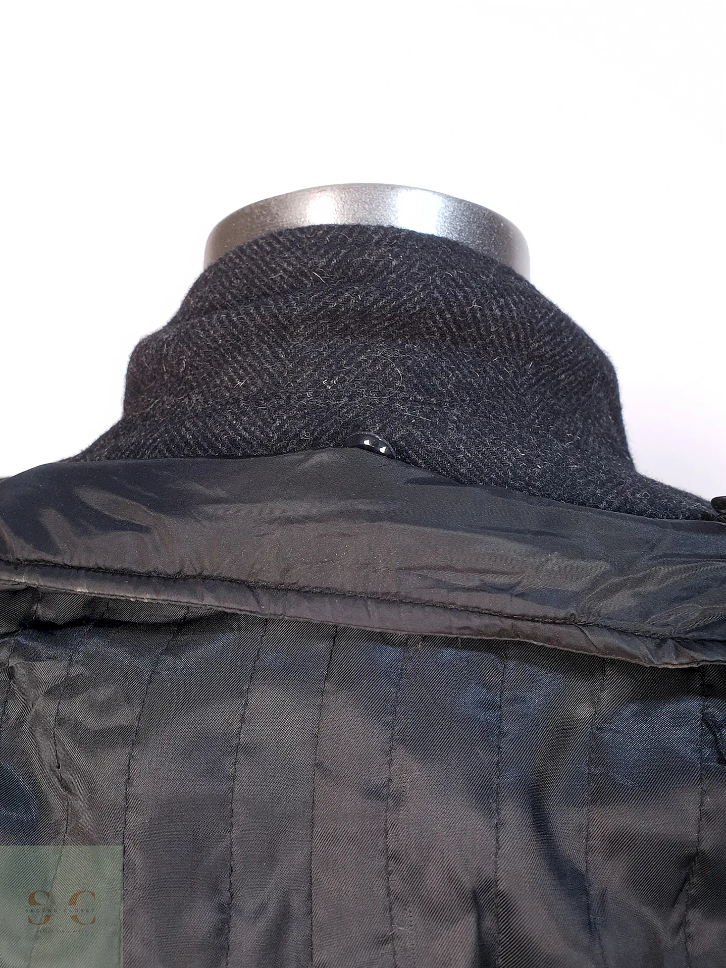 Abrigo Plomo Espiga Mens Collection Lana Talla 2XL 11