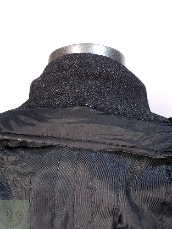 Abrigo Plomo Espiga Mens Collection Lana Talla 2XL 11