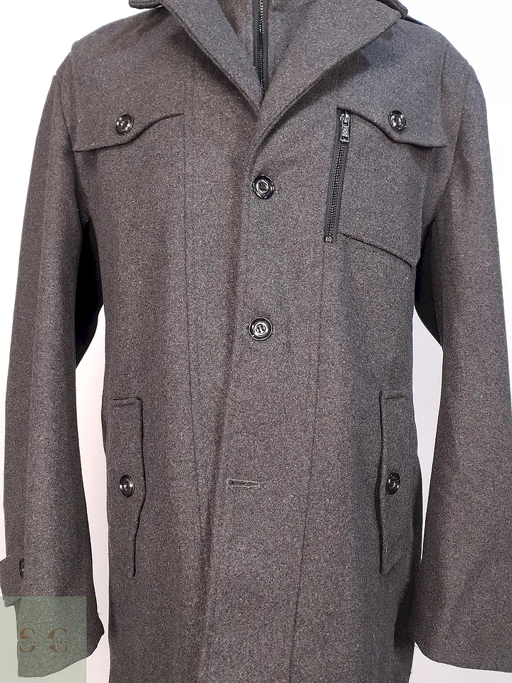 Abrigo Utilitario Plomo Lana Talla 2XL 4
