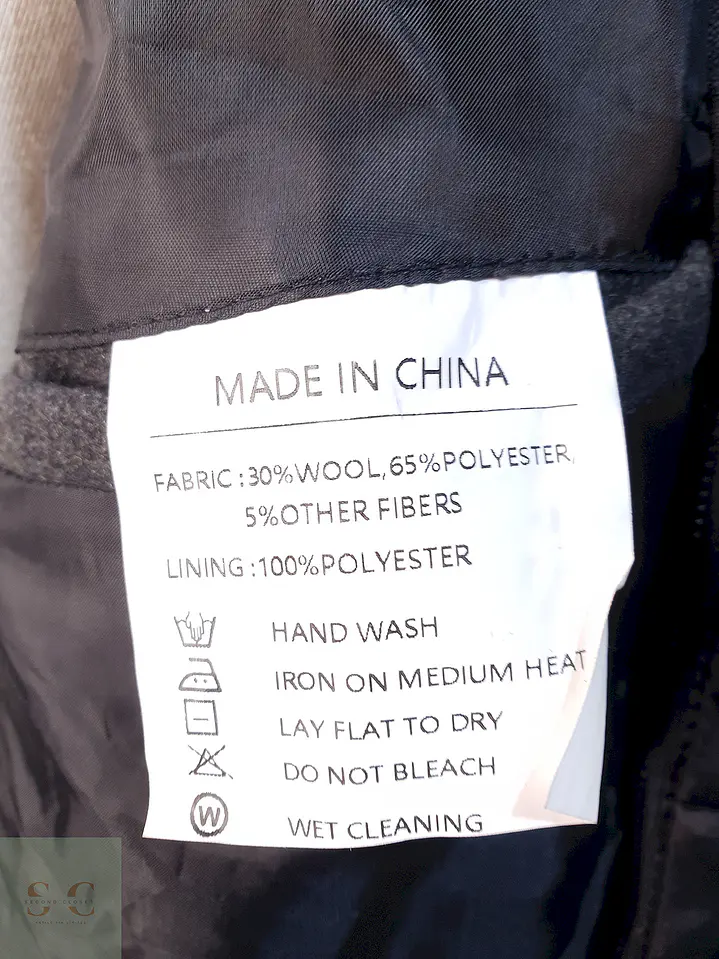 Abrigo Utilitario Plomo Lana Talla 2XL 11