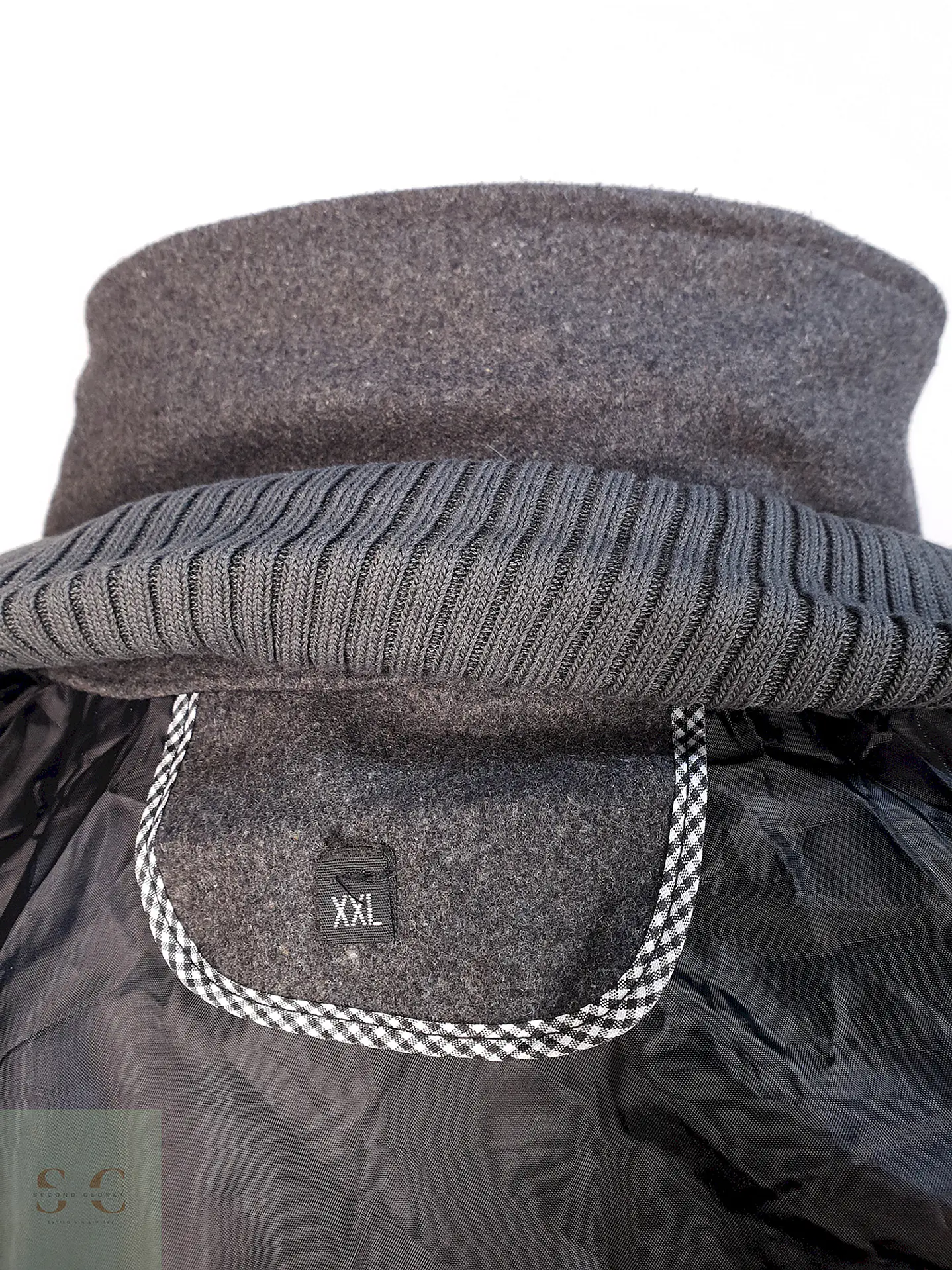 Abrigo Utilitario Plomo Lana Talla 2XL 12