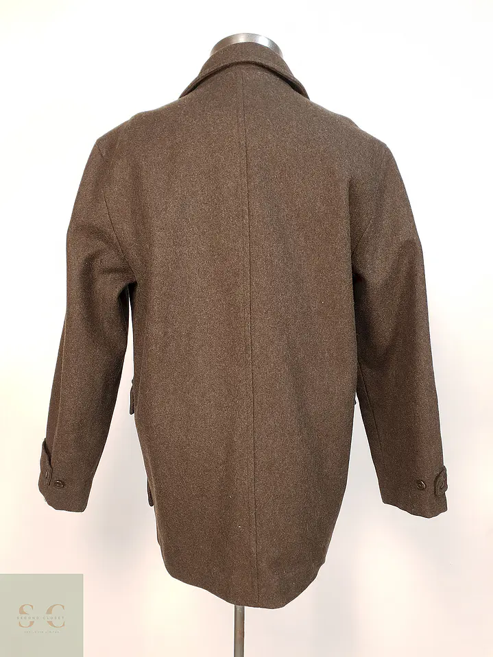 Abrigo Café Eddie Bauer Lana Talla M 10