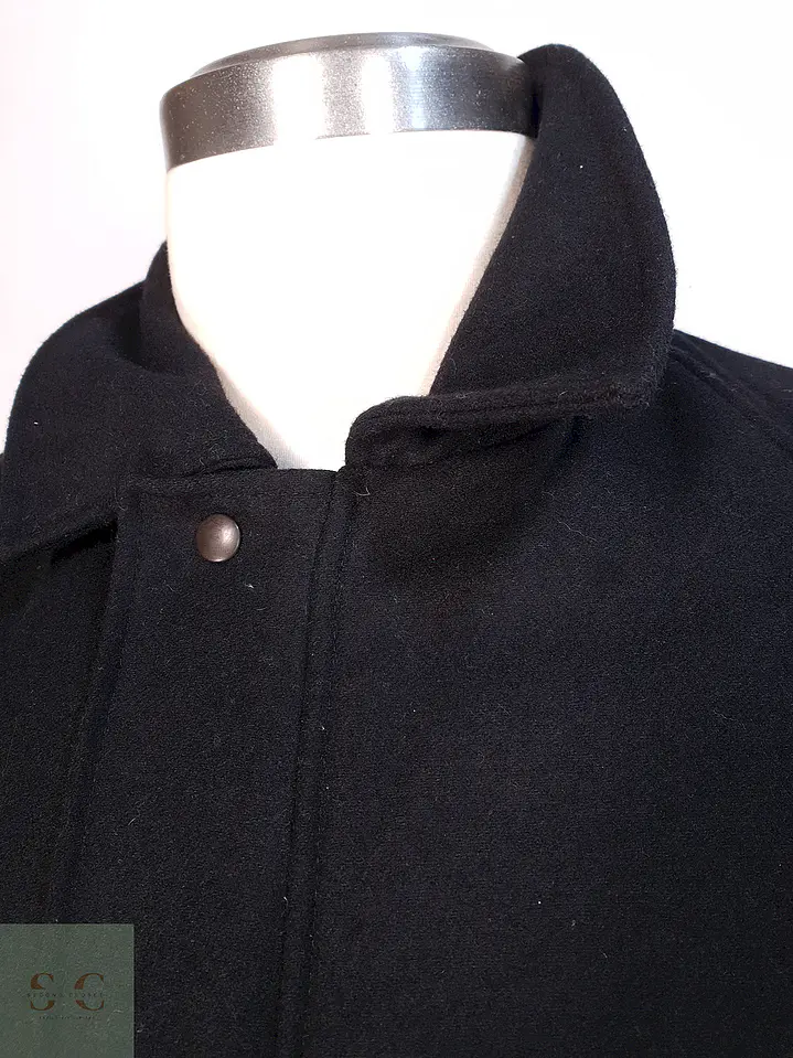 Abrigo Chaquetón Negro Lana Talla XL 4