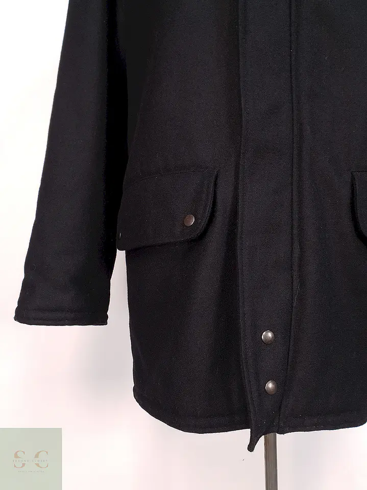 Abrigo Chaquetón Negro Lana Talla XL 11