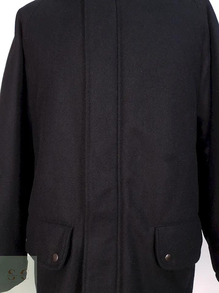 Abrigo Chaquetón Negro Lana Talla XL 13