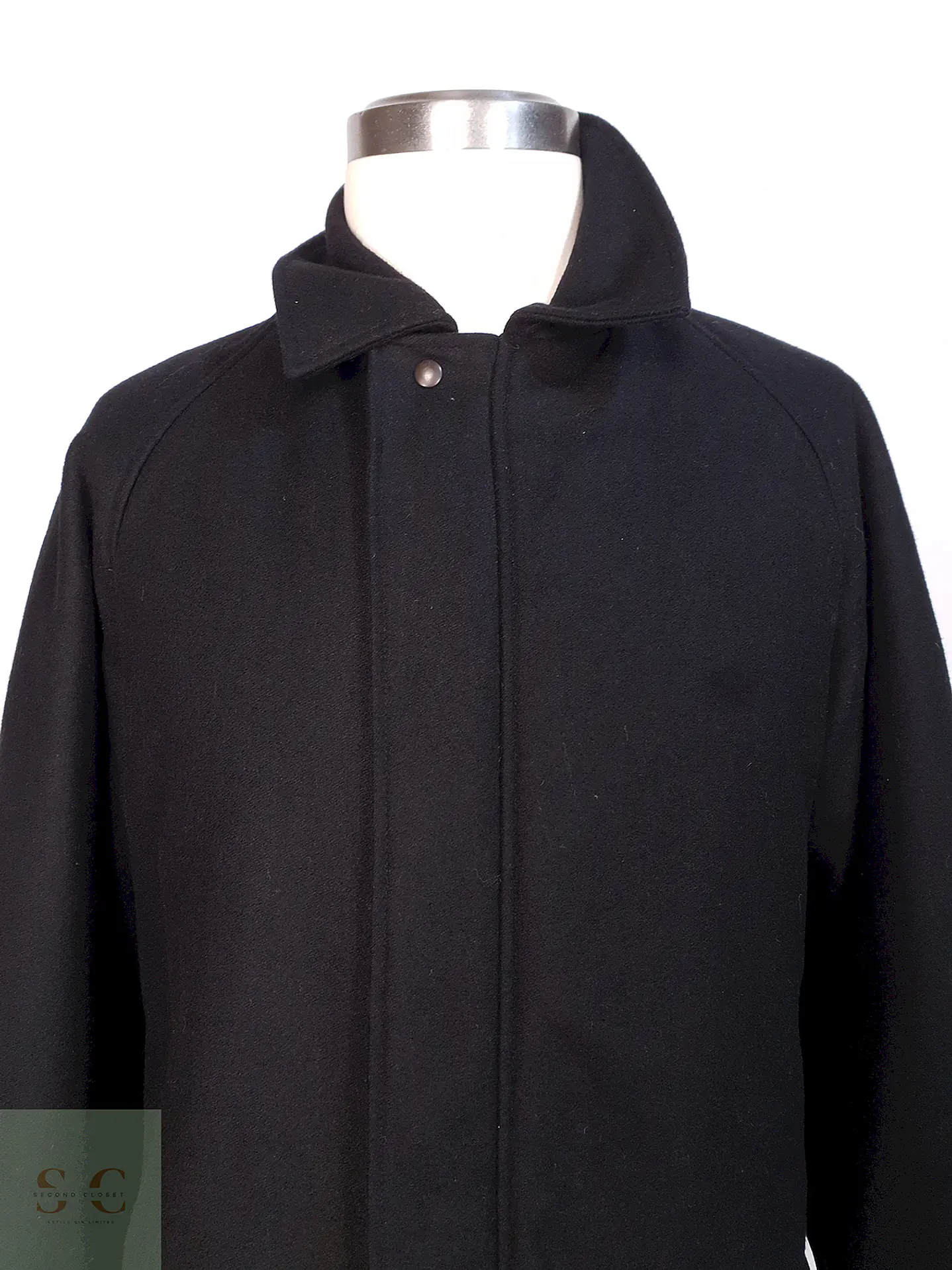 Abrigo Chaquetón Negro Lana Talla XL 14