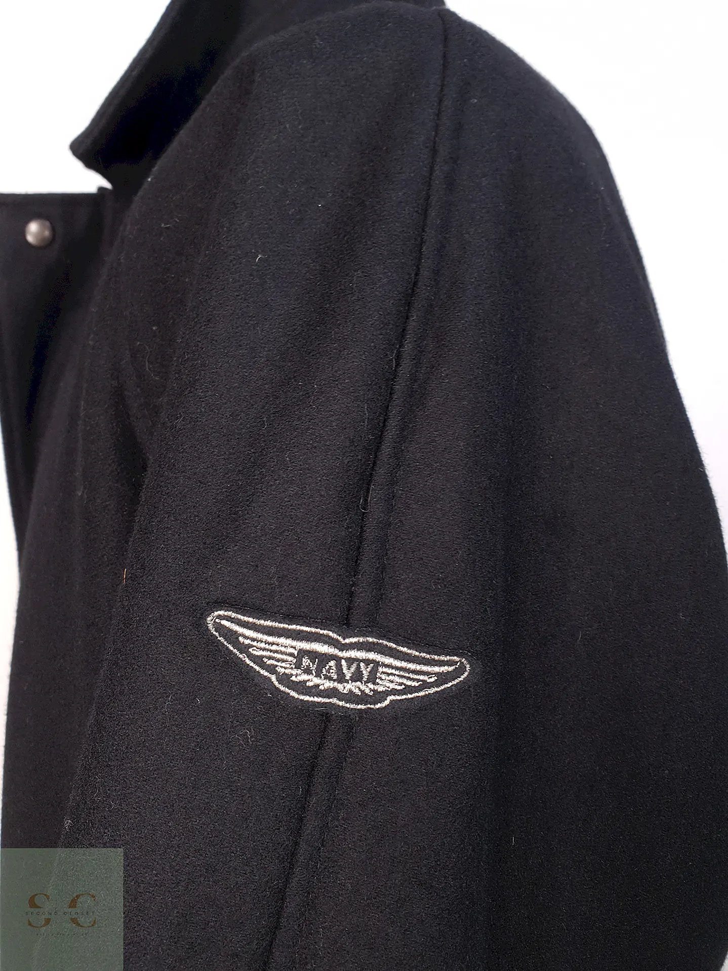 Abrigo Chaquetón Negro Lana Talla XL 17