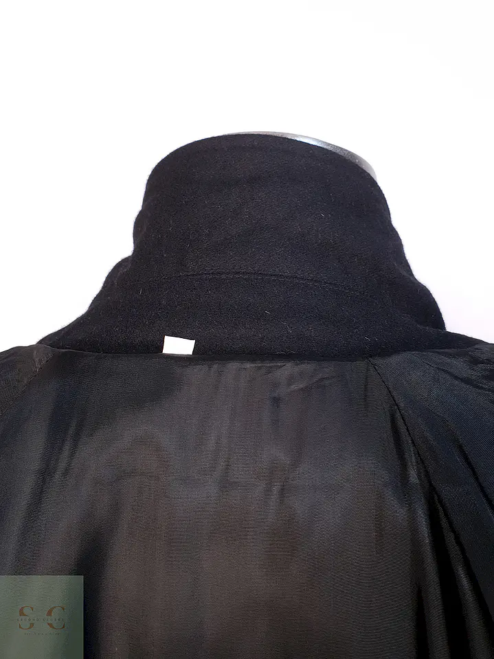 Abrigo Chaquetón Negro Lana Talla XL 19