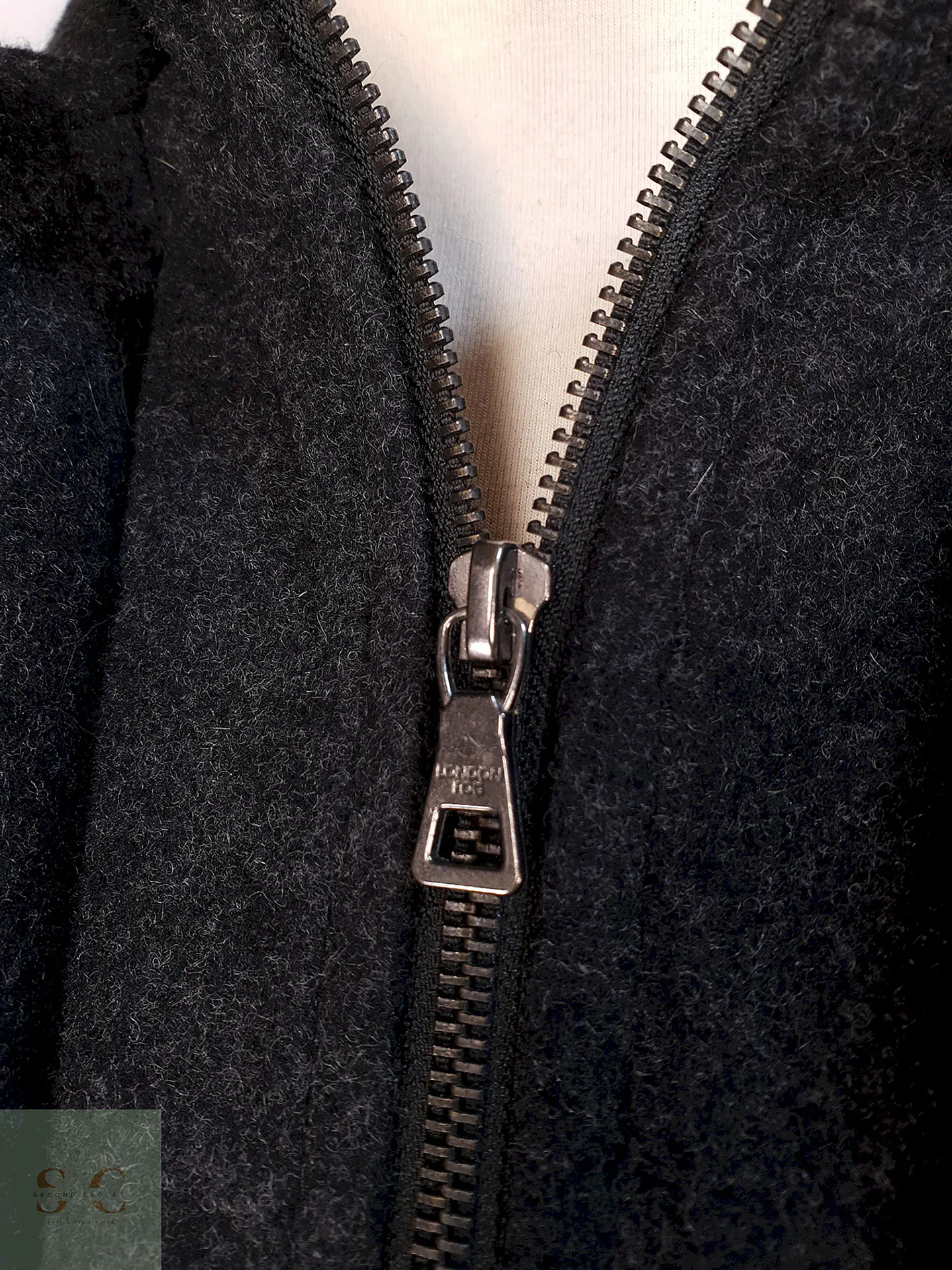 Abrigo Chaquetón London Fog Lana Talla L 8