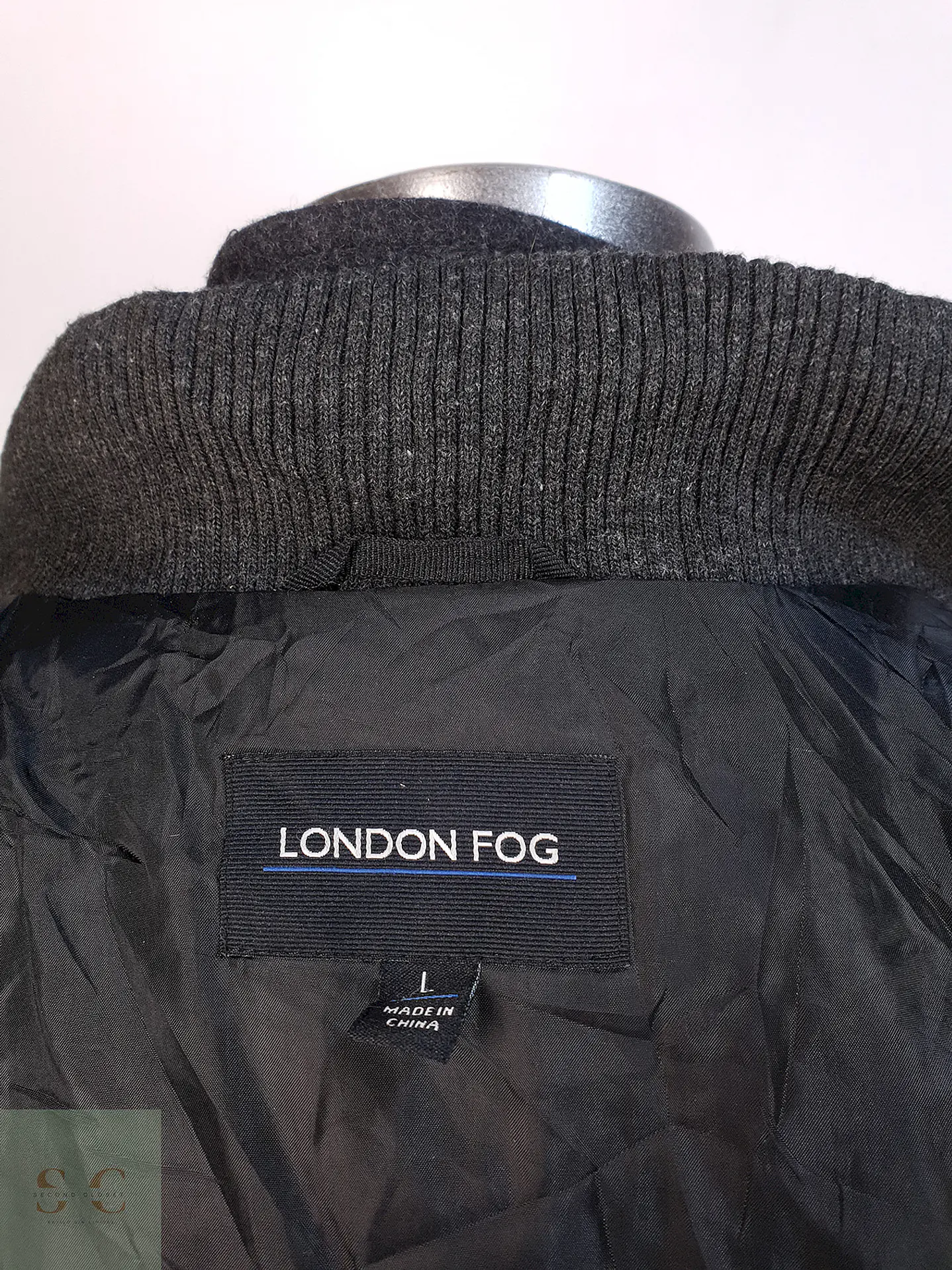 Abrigo Chaquetón London Fog Lana Talla L 11