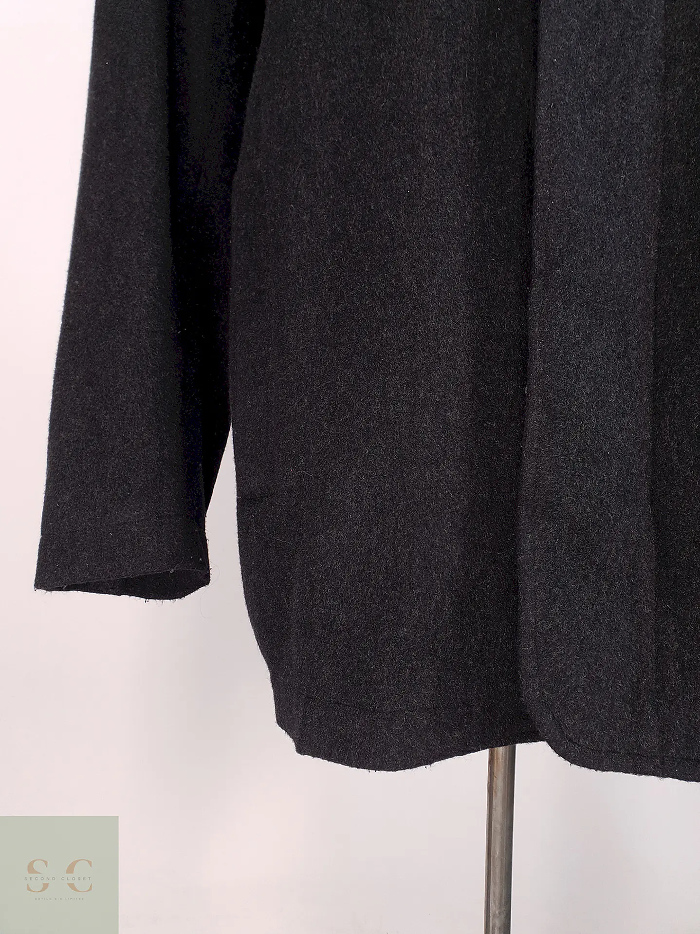 Abrigo Kenneth Cole Plomo Lana y Cashmere Talla L 8
