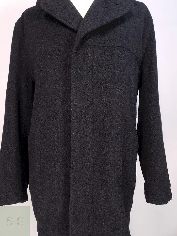 Abrigo Kenneth Cole Plomo Lana y Cashmere Talla L 6