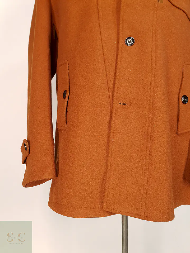 Abrigo Utilitario Camel Lana Talla 2XL 7