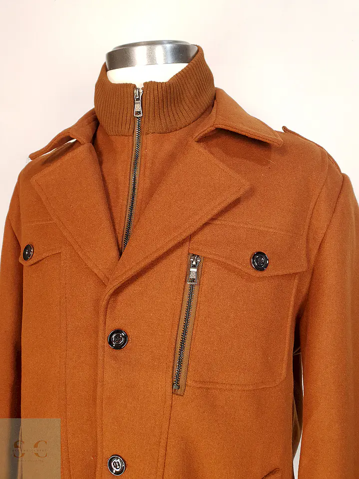 Abrigo Utilitario Camel Lana Talla 2XL 3