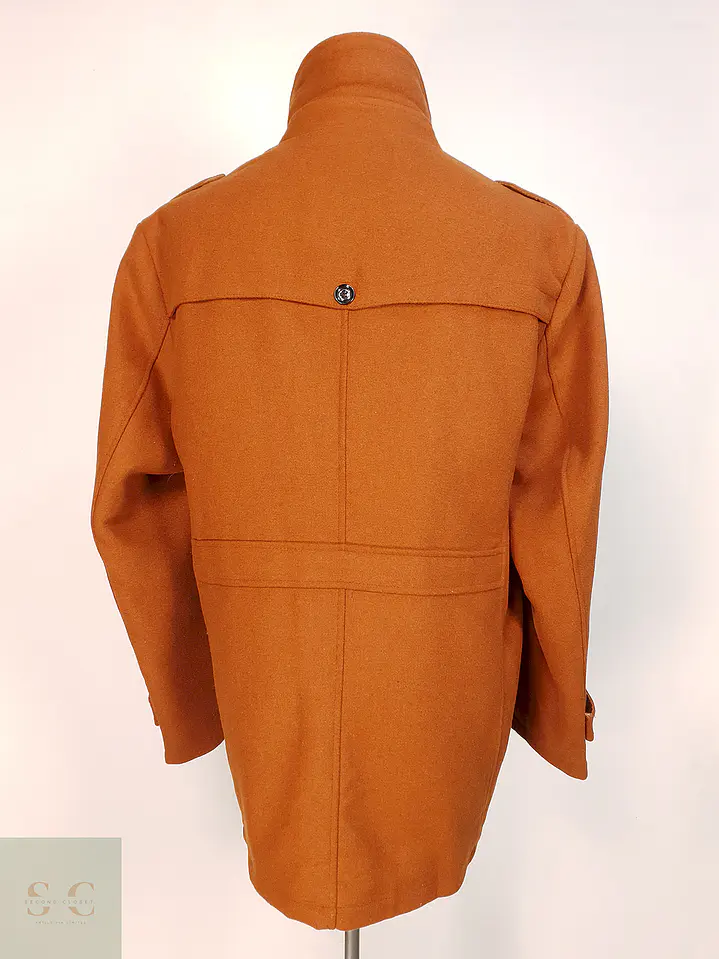 Abrigo Utilitario Camel Lana Talla 2XL 10