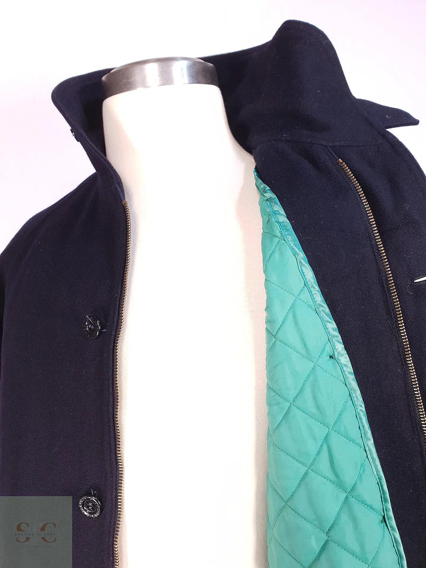 Chaquetón Azul Orcinus 100% Lana Talla L 9
