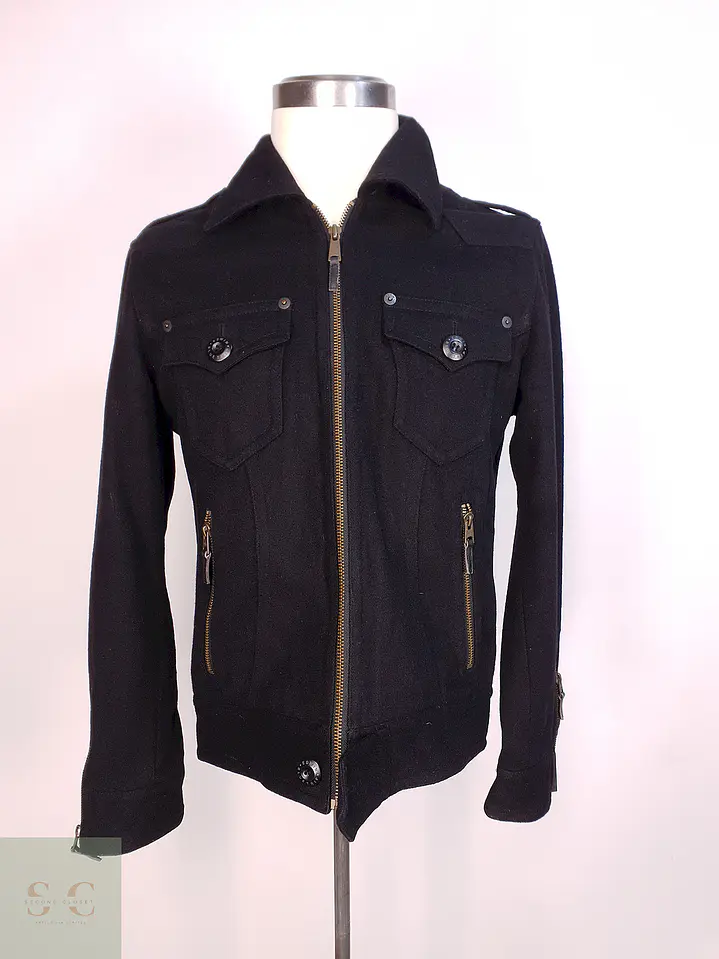 Chaqueta Japonesa Negra Edwin Blue Trip Lana Talla SM 1