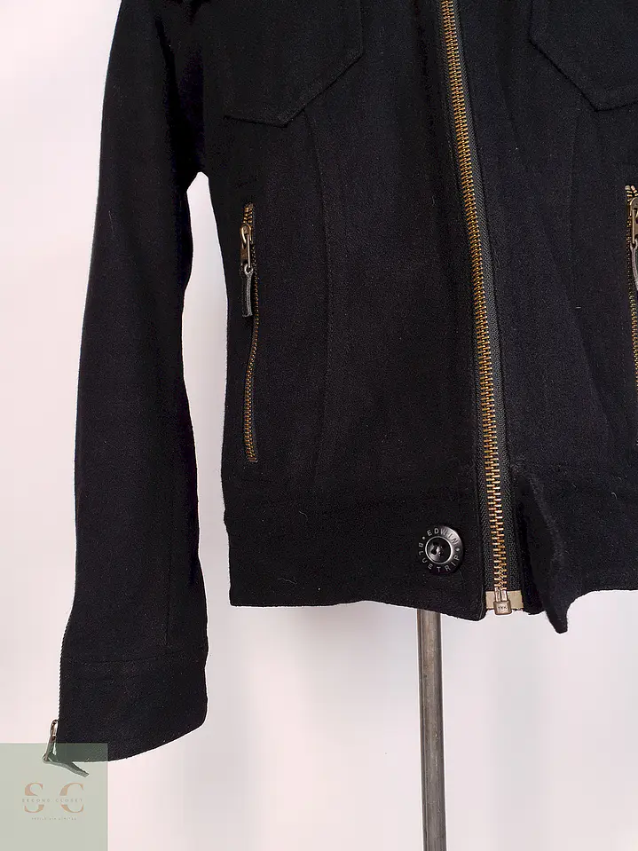 Chaqueta Japonesa Negra Edwin Blue Trip Lana Talla SM 6