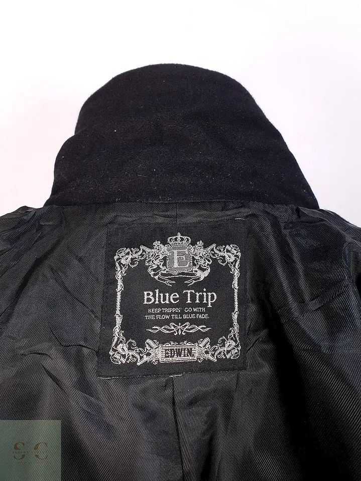 Chaqueta Japonesa Negra Edwin Blue Trip Lana Talla SM 13