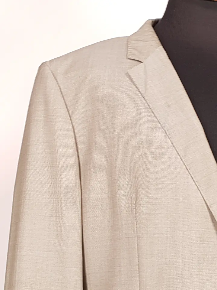 Blazer Hugo Boss Beige – Reda Super 110's – 100% Lana Virgen – Talla 2XL 5