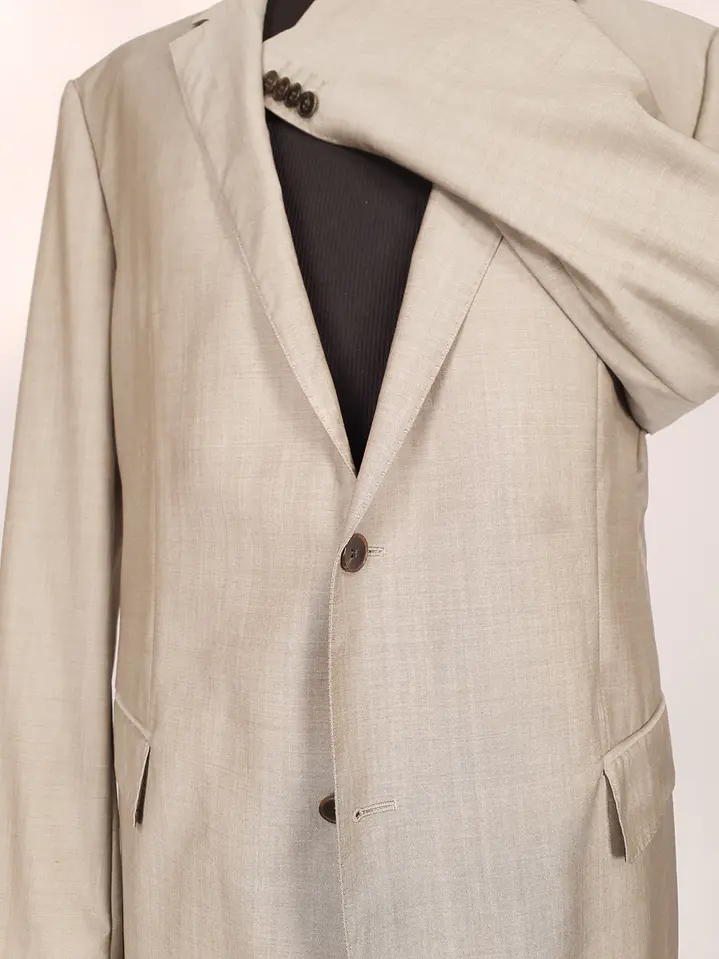 Blazer Hugo Boss Beige – Reda Super 110's – 100% Lana Virgen – Talla 2XL 10