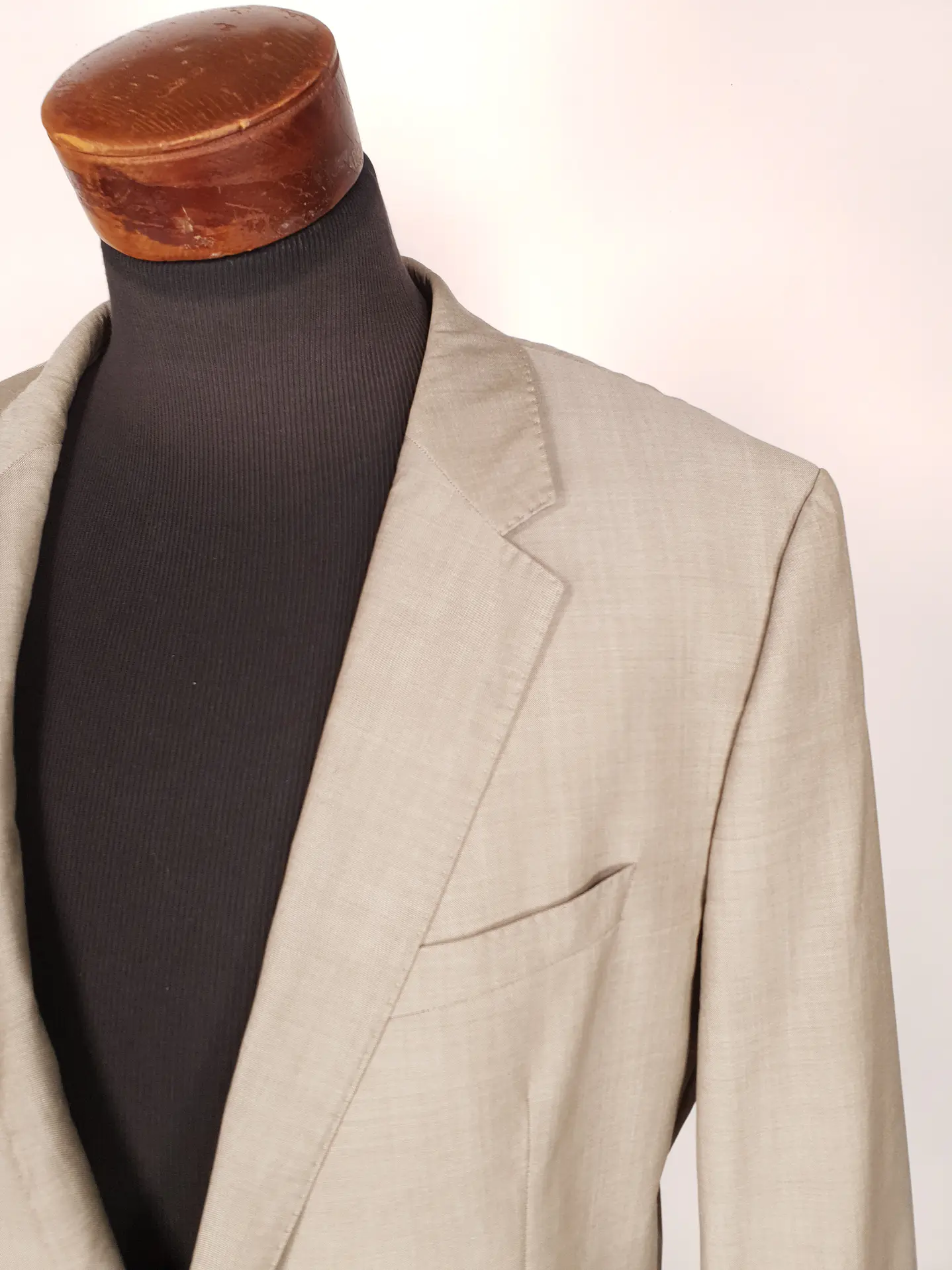 Blazer Hugo Boss Beige – Reda Super 110's – 100% Lana Virgen – Talla 2XL 7
