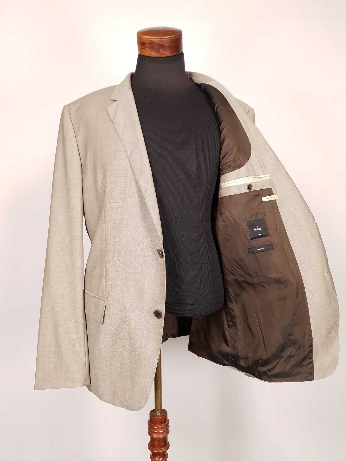 Blazer Hugo Boss Beige – Reda Super 110's – 100% Lana Virgen – Talla 2XL 13