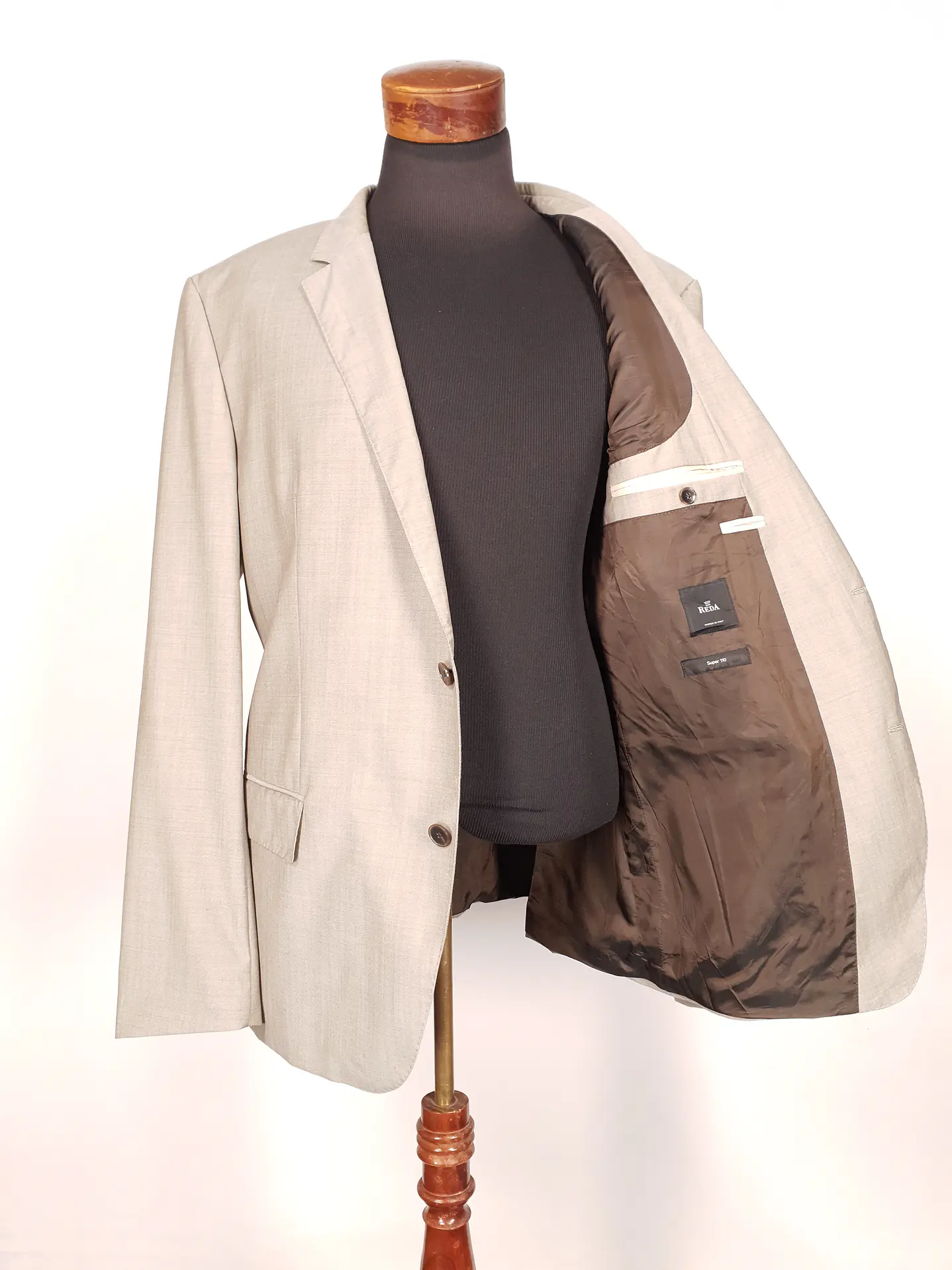 Blazer Hugo Boss Beige – Reda Super 110's – 100% Lana Virgen – Talla 2XL 14