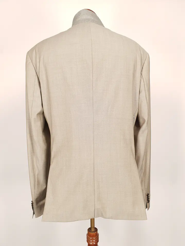 Blazer Hugo Boss Beige – Reda Super 110's – 100% Lana Virgen – Talla 2XL 18