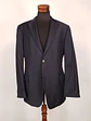 Blazer Hugo Boss Azul Negro Rayas – Tessitura Biella – 100% Lana Virgen – Talla XL - Miniatura 1
