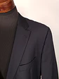 Blazer Hugo Boss Azul Negro Rayas – Tessitura Biella – 100% Lana Virgen – Talla XL - Miniatura 4