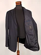 Blazer Hugo Boss Azul Negro Rayas – Tessitura Biella – 100% Lana Virgen – Talla XL - Miniatura 8