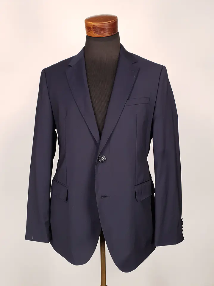 Blazer Hugo Boss Azul Marlane Biella 100% Lana Virgen Talla M 1